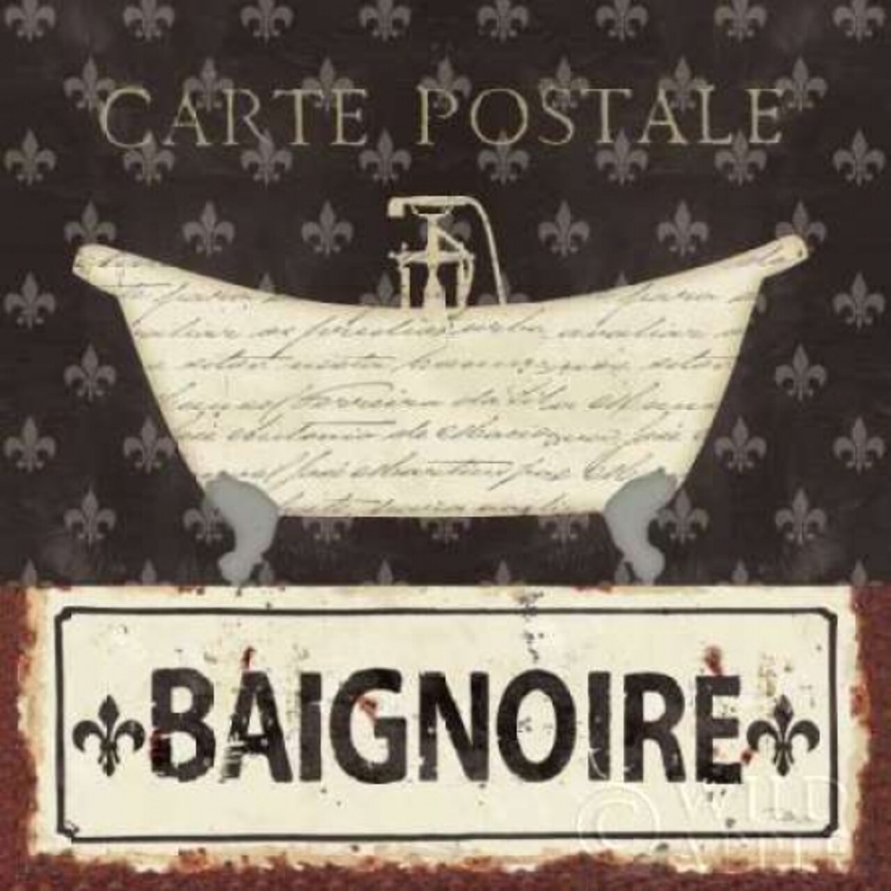 Vintage Bath V Poster Print by Pela Studio - Item # VARPDX13512